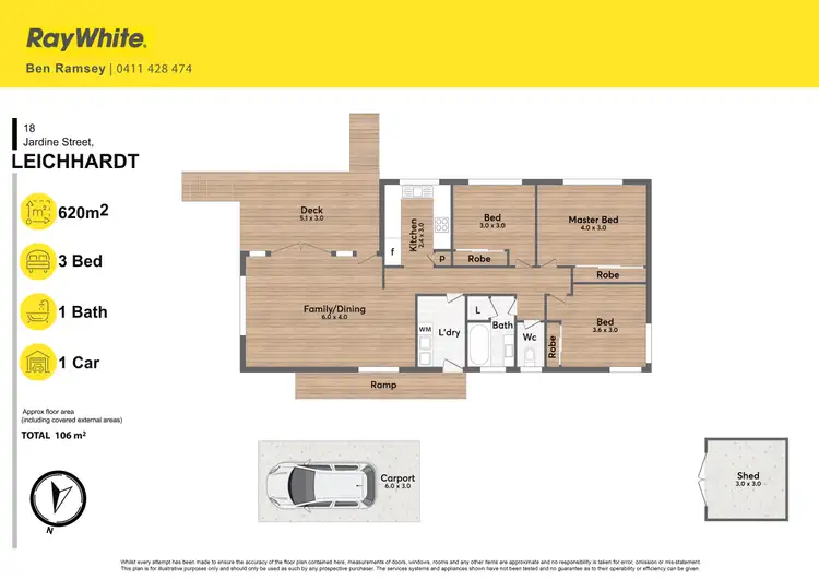 Floorplan of Homely house listing, 18 Jardine Street, Leichhardt QLD 4305
