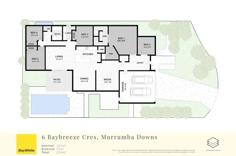 Floorplan of Homely house listing, 6 Baybreeze Crescent, Murrumba Downs QLD 4503