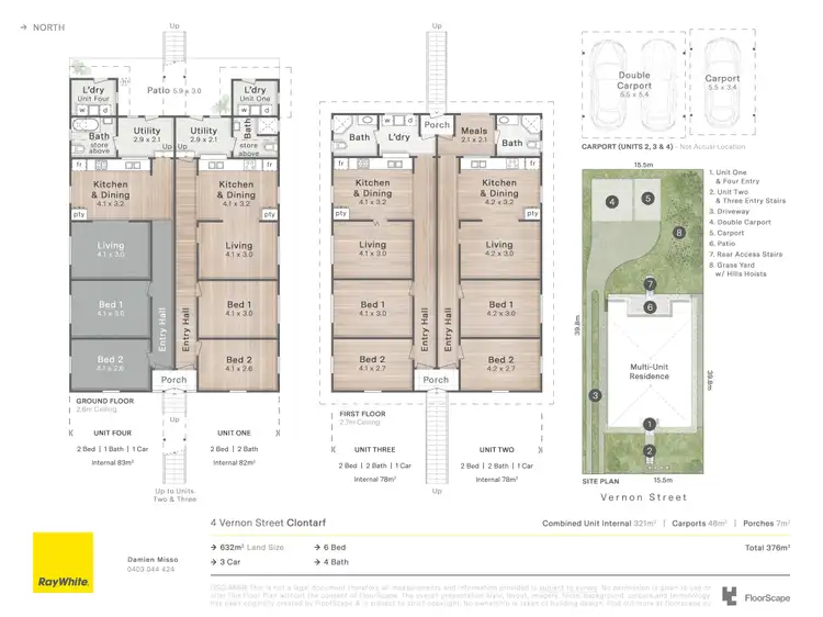 Floorplan of Homely block of units listing, 4 Vernon Street, Clontarf QLD 4019