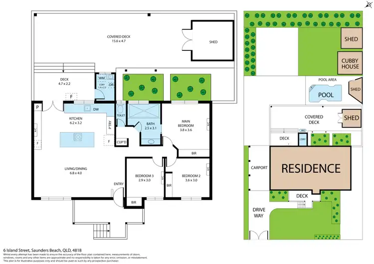Floorplan of Homely house listing, 6 Island Street, Saunders Beach QLD 4818