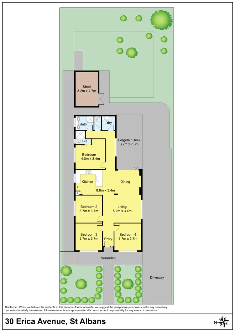 Floorplan of Homely house listing, 30 Erica Avenue, St Albans VIC 3021