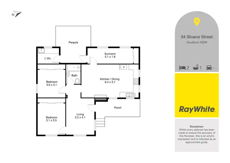 Floorplan of Homely house listing, 54 Sloane Street, Goulburn NSW 2580