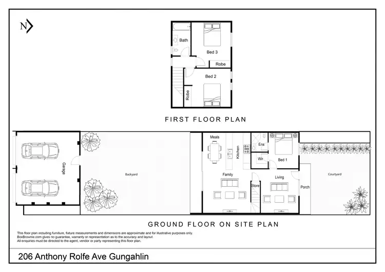 Floorplan of Homely house listing, 206 Anthony Rolfe Ave, Gungahlin ACT 2912