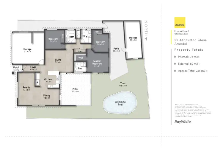 Floorplan of Homely house listing, 22 Ashburton Close, Arundel QLD 4214