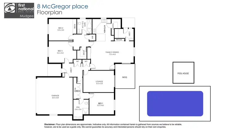 Floorplan of Homely house listing, 8 McGregor Place, Mudgee NSW 2850