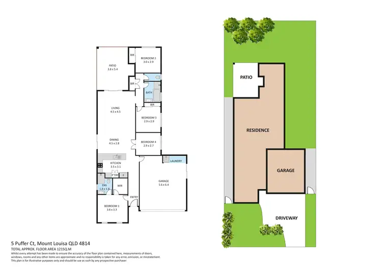 Floorplan of Homely house listing, 5 Puffer Court, Mount Louisa QLD 4814