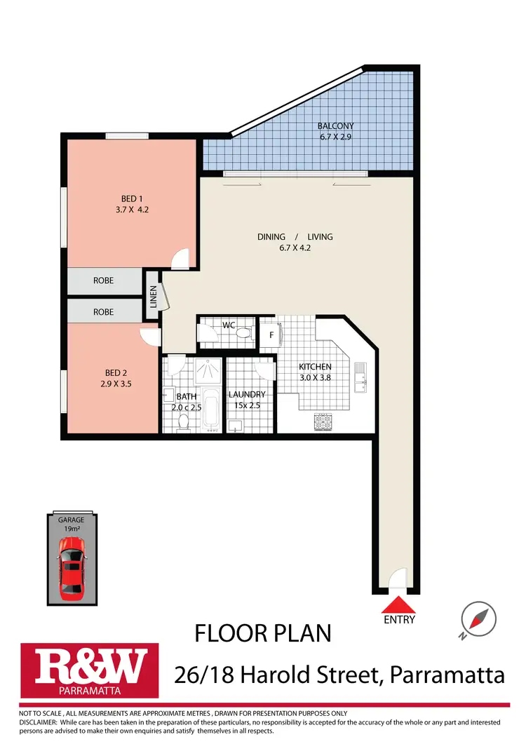 Floorplan of Homely unit listing, 26/18 Harold Street, North Parramatta NSW 2151