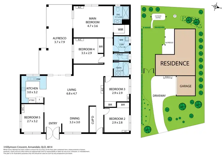 Floorplan of Homely house listing, 3 Killymoon Crescent, Annandale QLD 4814