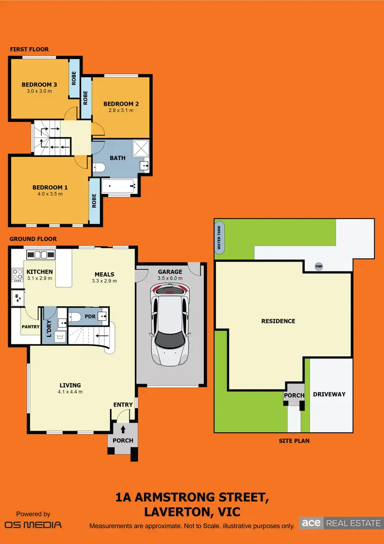 Floorplan of Homely townhouse listing, 1A Armstrong Street, Laverton VIC 3028