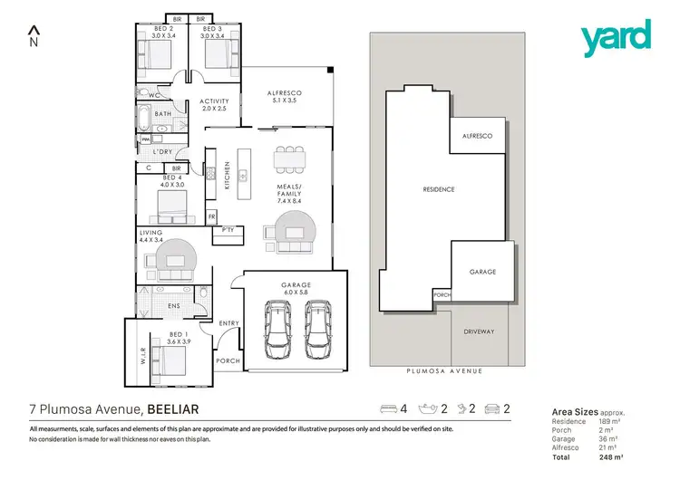 Floorplan of Homely house listing, 7 Plumosa Avenue, Beeliar WA 6164
