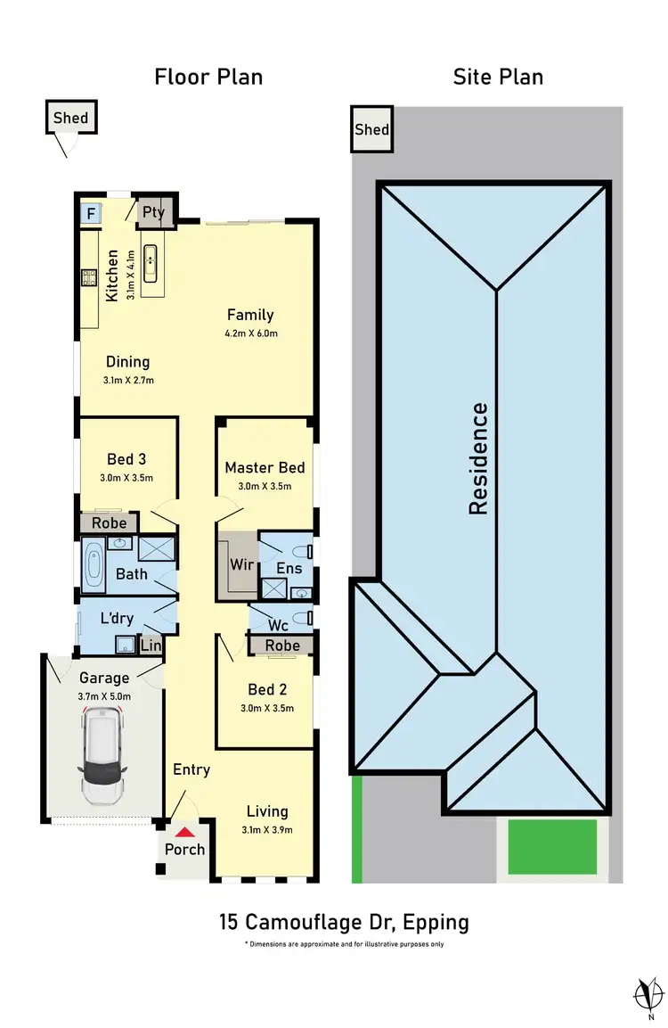 Floorplan of Homely house listing, 15 Camouflage Drive, Epping VIC 3076