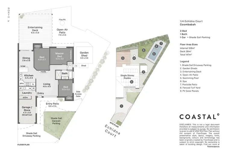 Floorplan of Homely villa listing, 1/4 Echidna Court, Coombabah QLD 4216