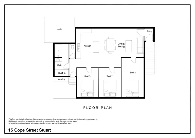 Floorplan of Homely house listing, 15 Cope Street, Stuart QLD 4811