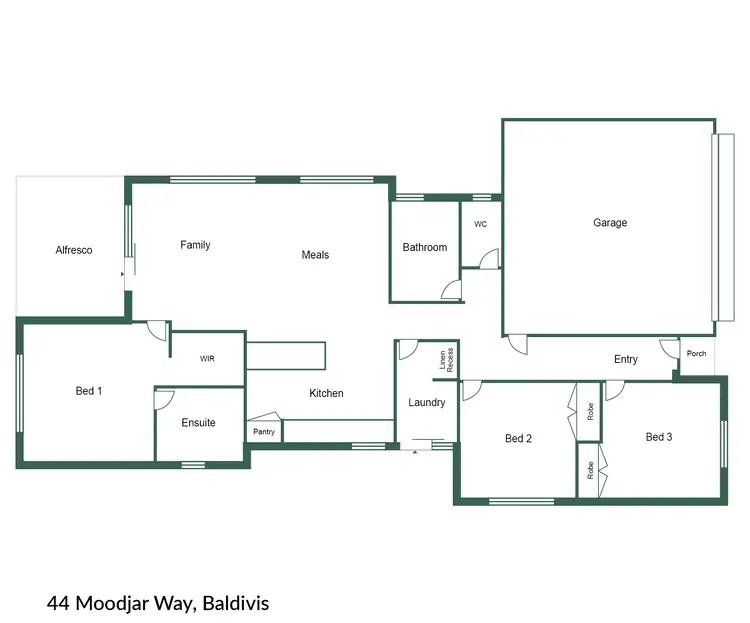 Floorplan of Homely house listing, 44 Moodjar Way, Baldivis WA 6171