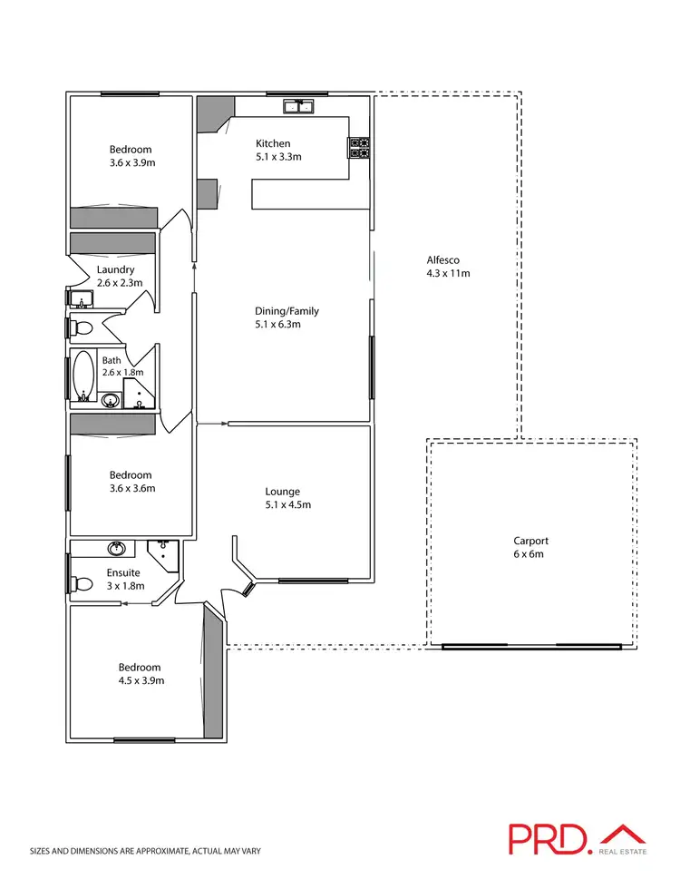 Floorplan of Homely house listing, 17 Chaffey Street,, Merbein VIC 3505