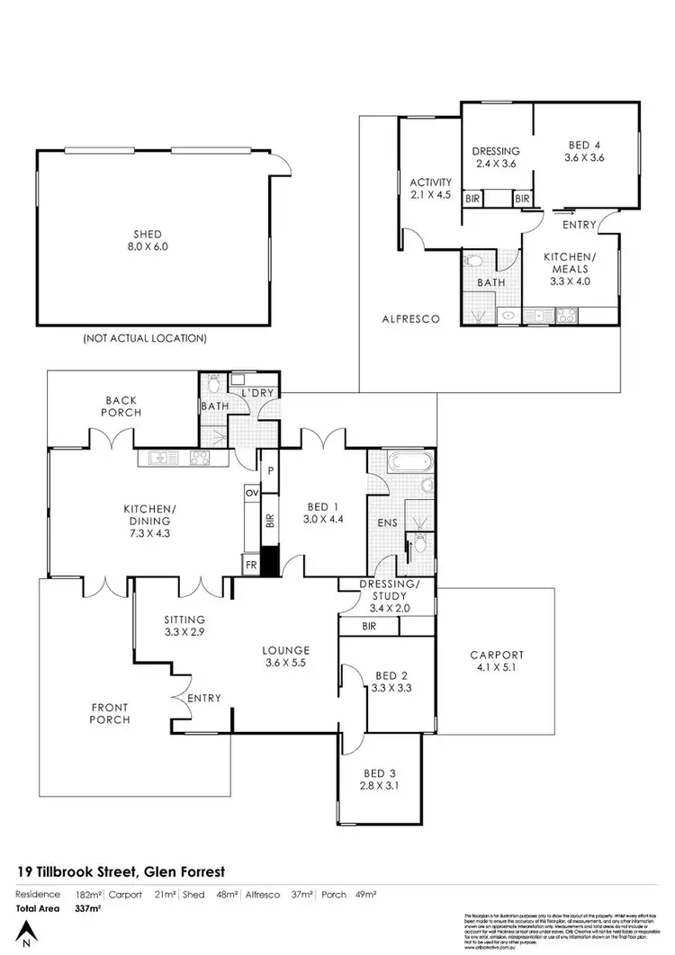 Floorplan of Homely house listing, 19 Tillbrook Street, Glen Forrest WA 6071