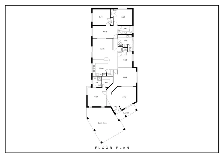 Floorplan of Homely house listing, 8 Flanders Court, Greenmount WA 6056