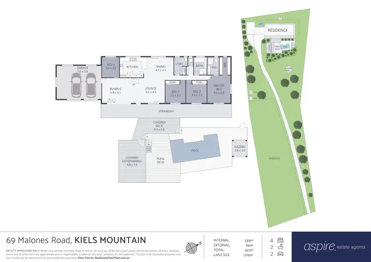 Floorplan of Homely house listing, 69 Malones Road, Kiels Mountain QLD 4559
