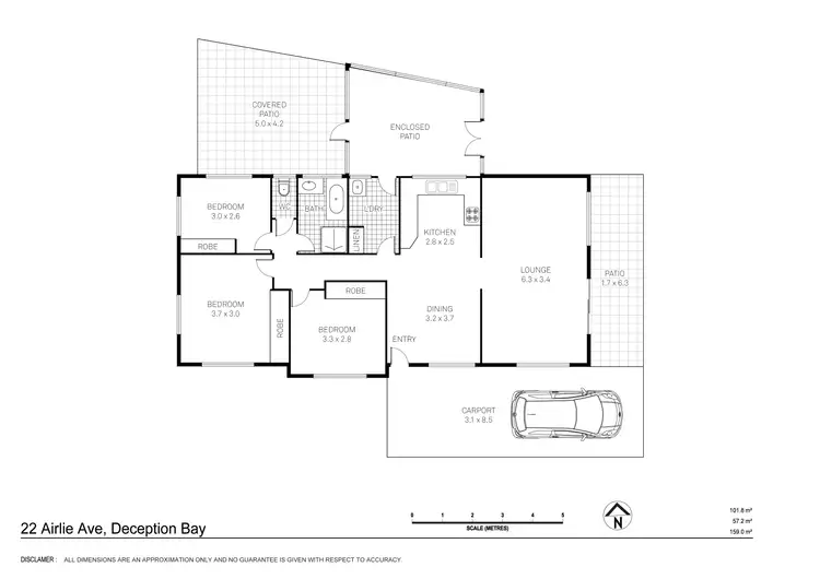 Floorplan of Homely house listing, 22 Airlie Avenue, Deception Bay QLD 4508
