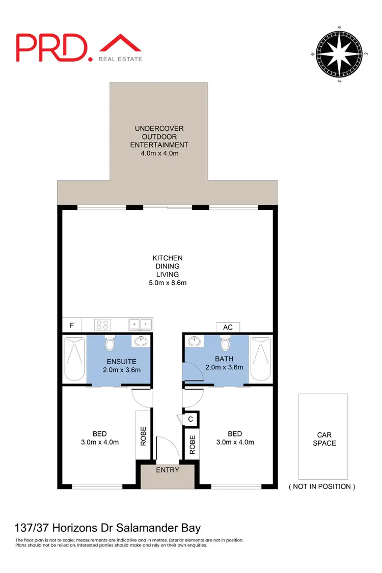 Floorplan of Homely apartment listing, 137/37 Horizons Drive, Salamander Bay NSW 2317