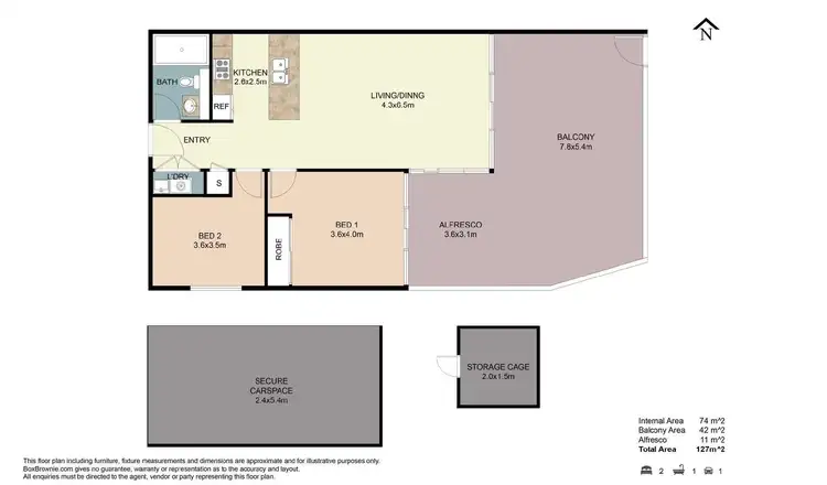 Floorplan of Homely unit listing, G21/8 Studio Drive, Eastgardens NSW 2036