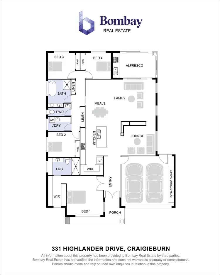 Floorplan of Homely house listing, 331 Highlander Drive, Craigieburn VIC 3064