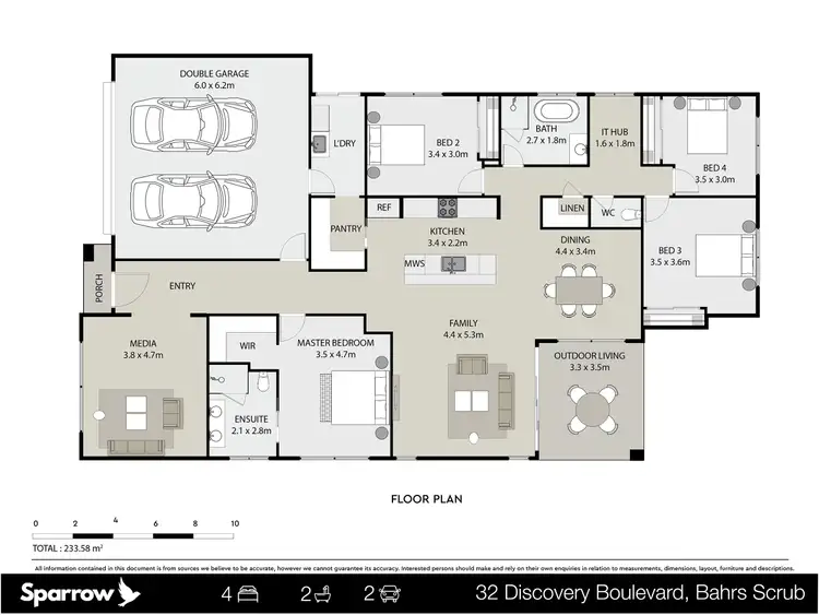 Floorplan of Homely house listing, 32 Discovery Boulevard, Bahrs Scrub QLD 4207