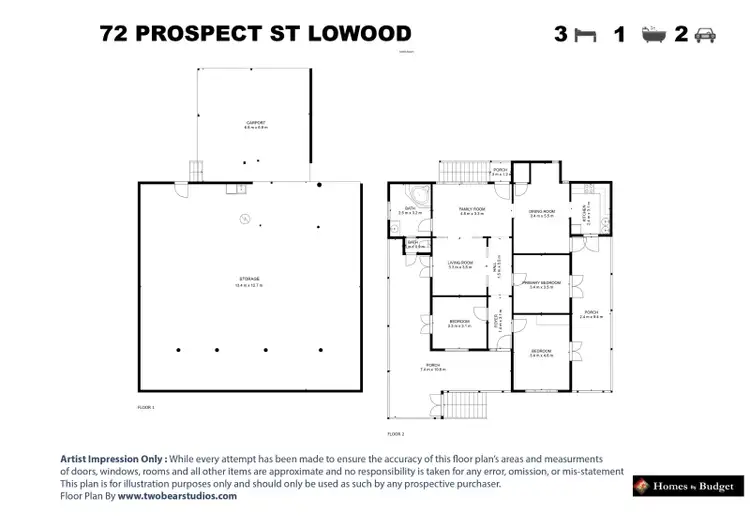 Floorplan of Homely house listing, 72 Prospect Street, Lowood QLD 4311