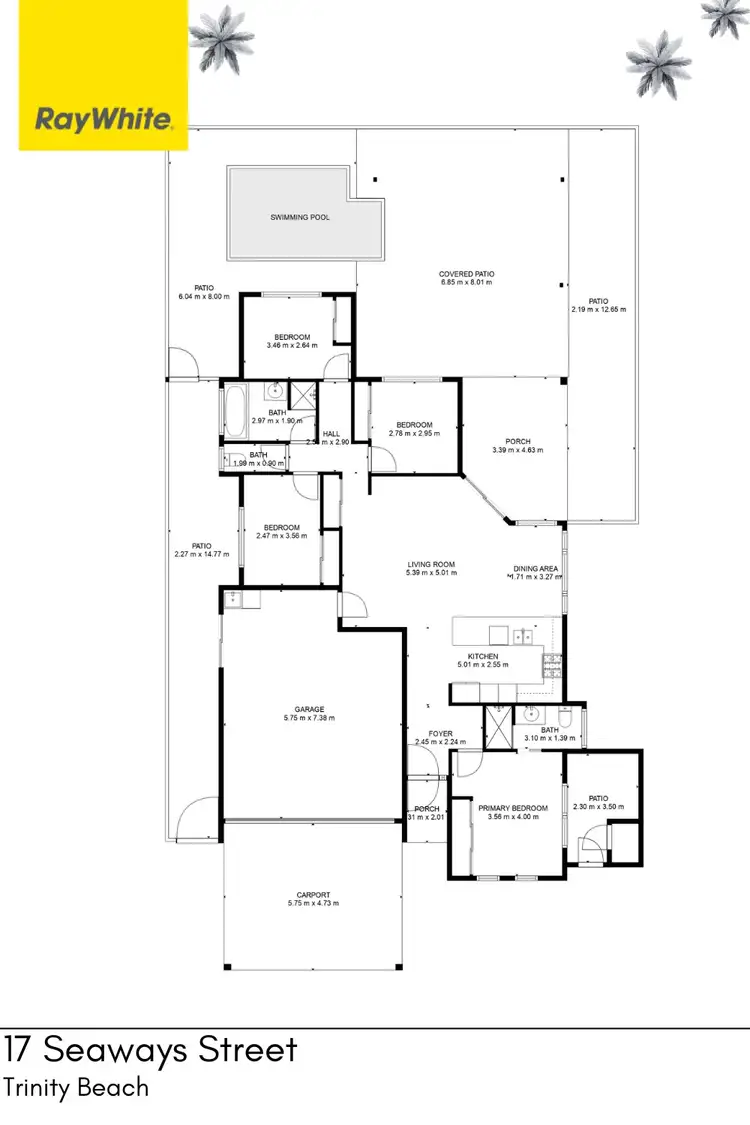 Floorplan of Homely house listing, 17 Seaways Street, Trinity Beach QLD 4879