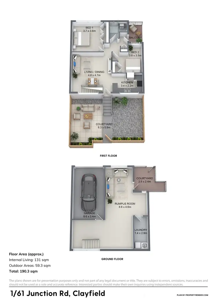 Floorplan of Homely unit listing, 1/61 Junction Road, Clayfield QLD 4011