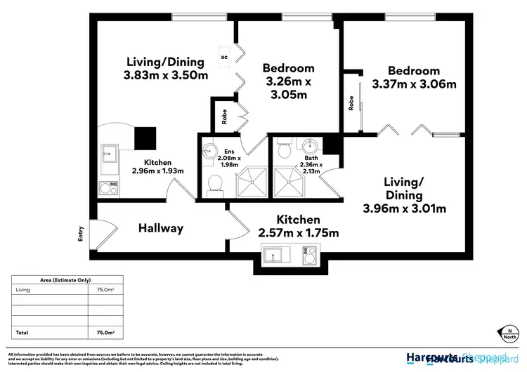 Floorplan of Homely apartment listing, 207A/82 King William Street, Adelaide SA 5000