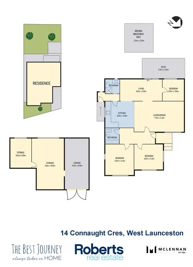 Floorplan of Homely house listing, 14 Connaught Cres, West Launceston TAS 7250