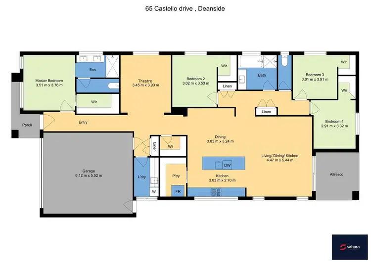 Floorplan of Homely house listing, 65 CASTELLO DRIVE, Deanside VIC 3336