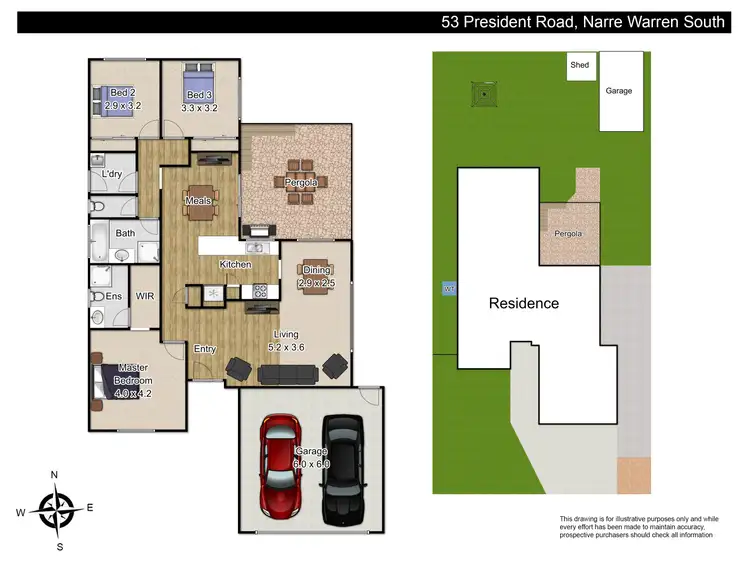 Floorplan of Homely house listing, 53 President Road, Narre Warren South VIC 3805