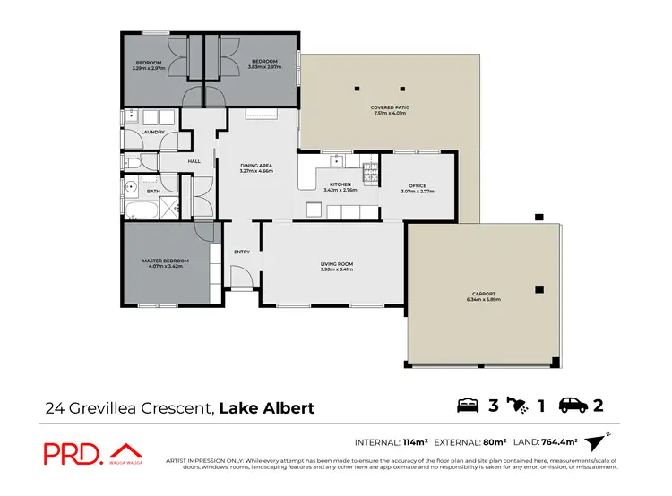 Floorplan of Homely house listing, 24 Grevillea Crescent, Lake Albert NSW 2650