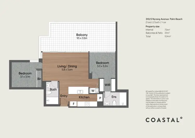 Floorplan of Homely apartment listing, 310/5 Nyrang Avenue, Palm Beach QLD 4221