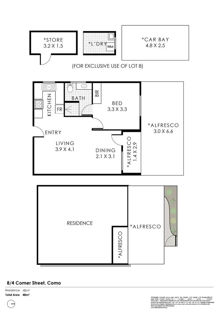 Floorplan of Homely house listing, 8/4 Comer Street, Como WA 6152