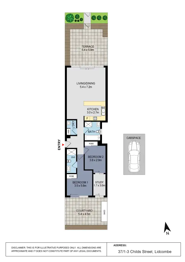 Floorplan of Homely apartment listing, 37/1-3 Childs Street, Lidcombe NSW 2141