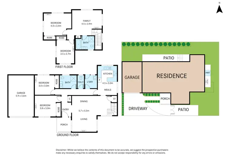Floorplan of Homely townhouse listing, 2/841 High Street Road, Glen Waverley VIC 3150