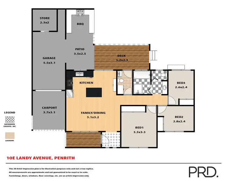 Floorplan of Homely house listing, 10E Landy Avenue, Penrith NSW 2750