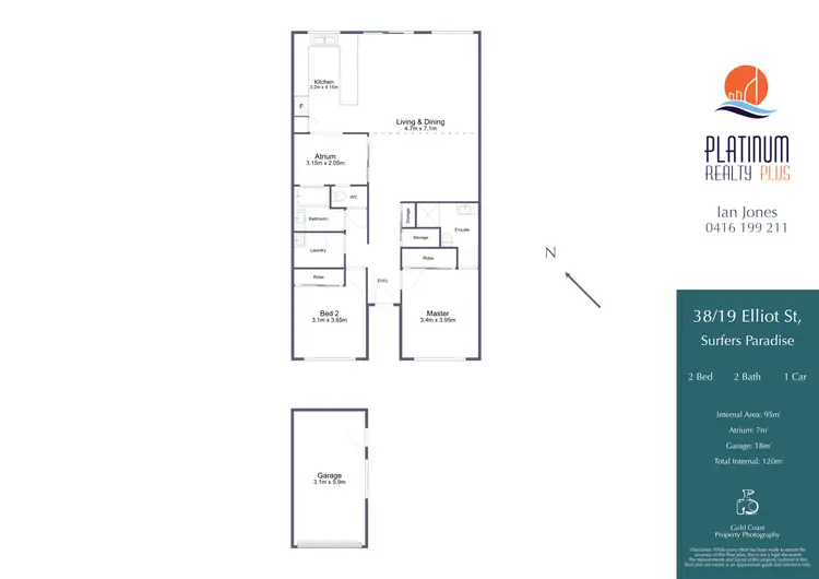 Floorplan of Homely house listing, Unit 38/19-21 Elliot Street, Surfers Paradise QLD 4217
