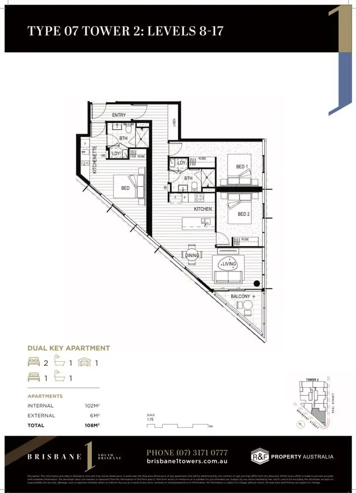 Floorplan of Homely studio listing, 21307-2/1 Cordelia Street, South Brisbane QLD 4101