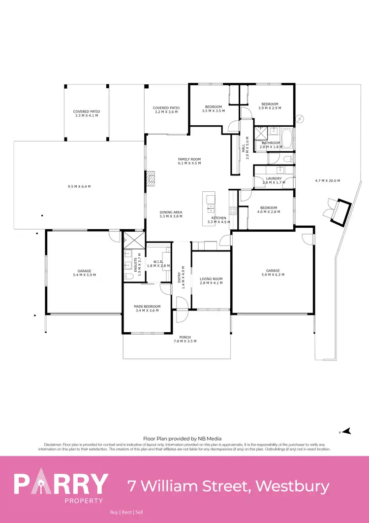 Floorplan of Homely house listing, 7 William Street, Westbury TAS 7303