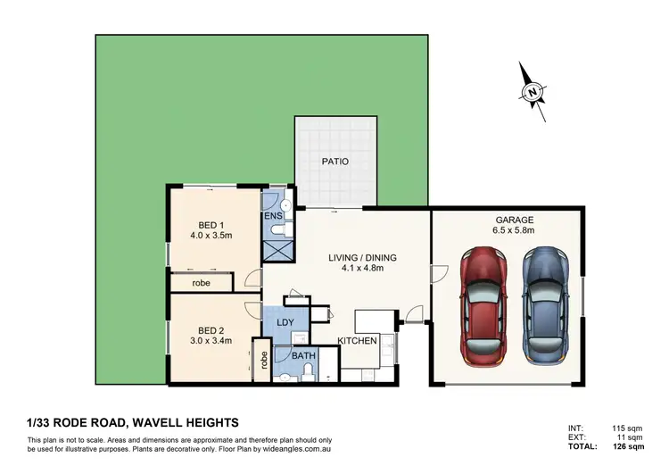 Floorplan of Homely unit listing, 1/33 Rode Road, Wavell Heights QLD 4012