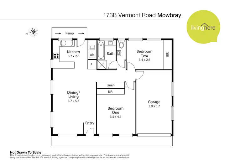 Floorplan of Homely house listing, 2/173 Vermont Road, Mowbray TAS 7248