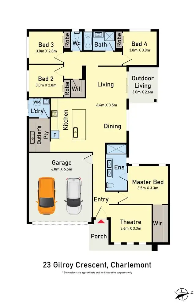 Floorplan of Homely house listing, 23 Gilroy Crescent, Charlemont VIC 3217
