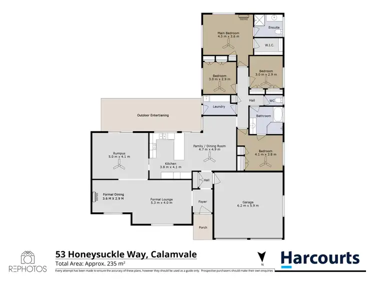 Floorplan of Homely house listing, 53 Honeysuckle Way, Calamvale QLD 4116