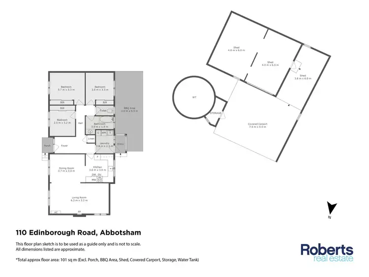 Floorplan of Homely house listing, 110 Edinborough Road, Abbotsham TAS 7315