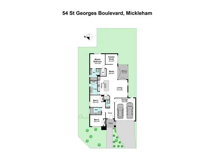 Floorplan of Homely house listing, 54 St Georges Boulevard, Mickleham VIC 3064