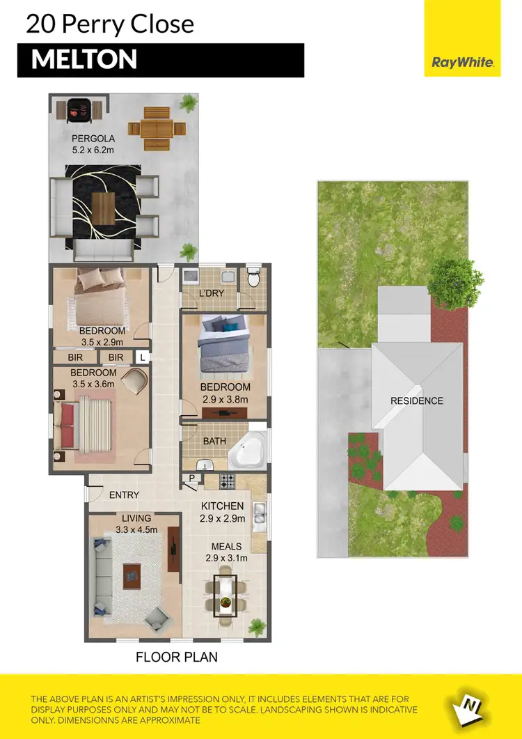 Floorplan of Homely house listing, 20 Perry Close, Melton VIC 3337